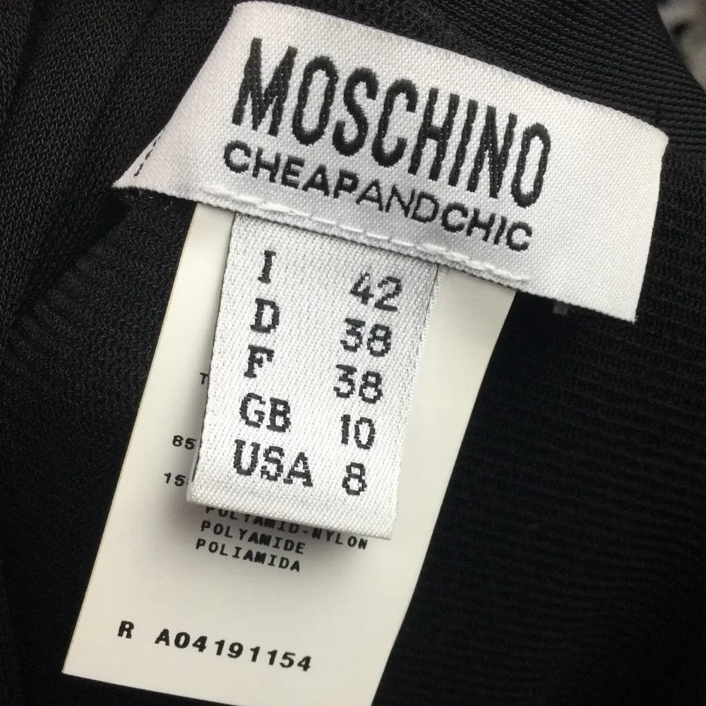 Moschino cheap and chic Black Midi Dress 8 - Picture 10 of 12
